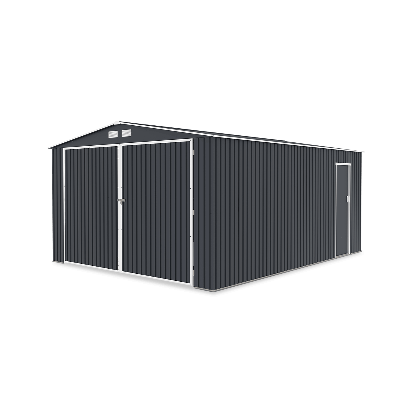Metalowy garaż Kingston 380x480cm Cold Grey