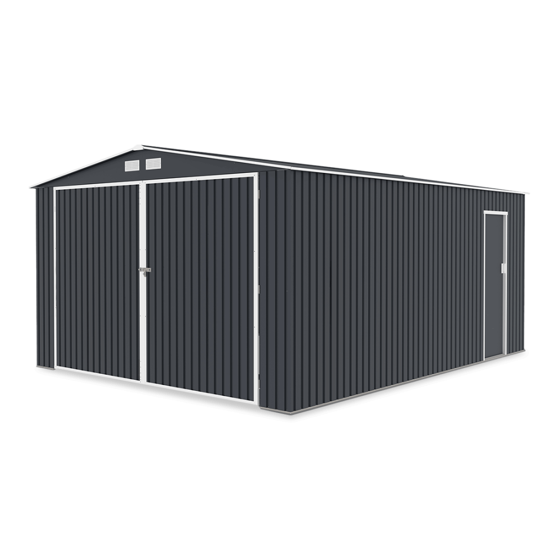 Metalowy garaż Kingston 380x480cm Cold Grey