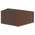 Zdjęcie prawej strony garażu Kingston 380x480cm Walnut ukazujące drugie drzwi