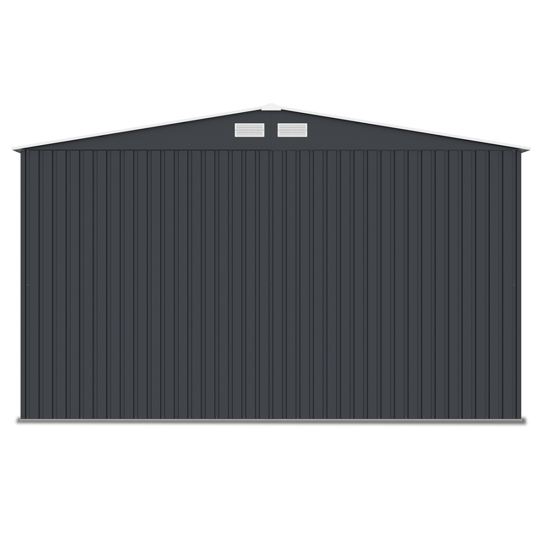 Zdjęcie ukazujące tylną ścianę garażu Kingston 380x540cm Cold Grey 