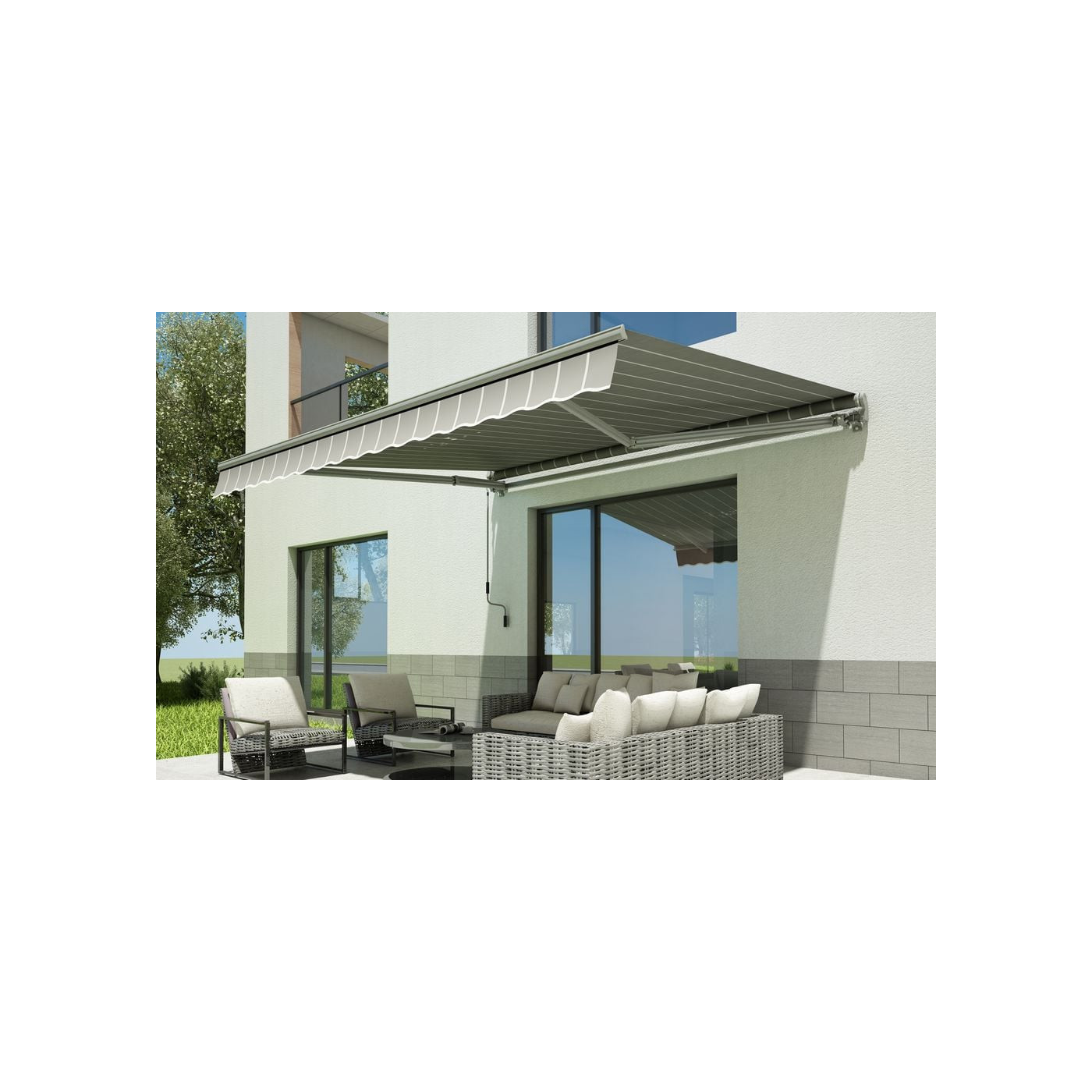Markiza na balkon Gutroof 300x250cm Grey/White