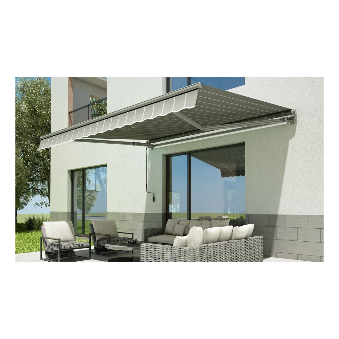 Markiza na balkon Gutroof 300x250cm Grey/White