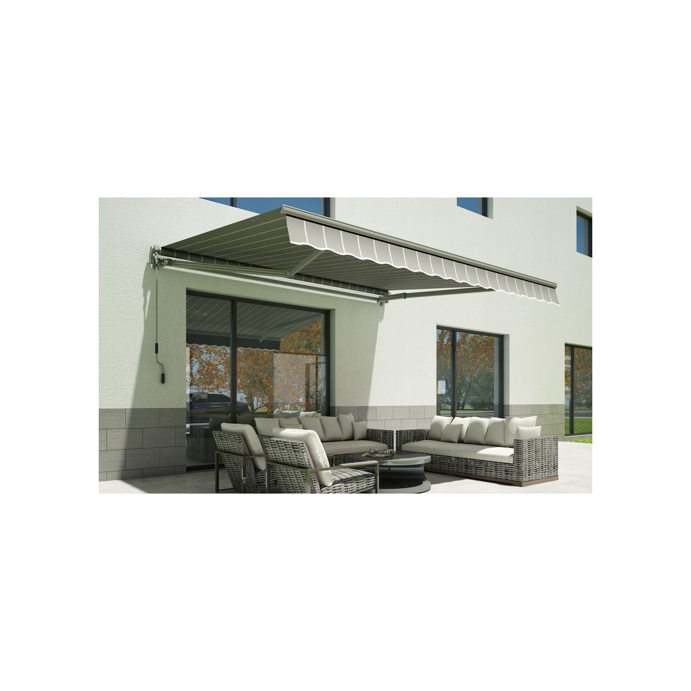 Markiza na balkon Gutroof 300x250cm Grey/White