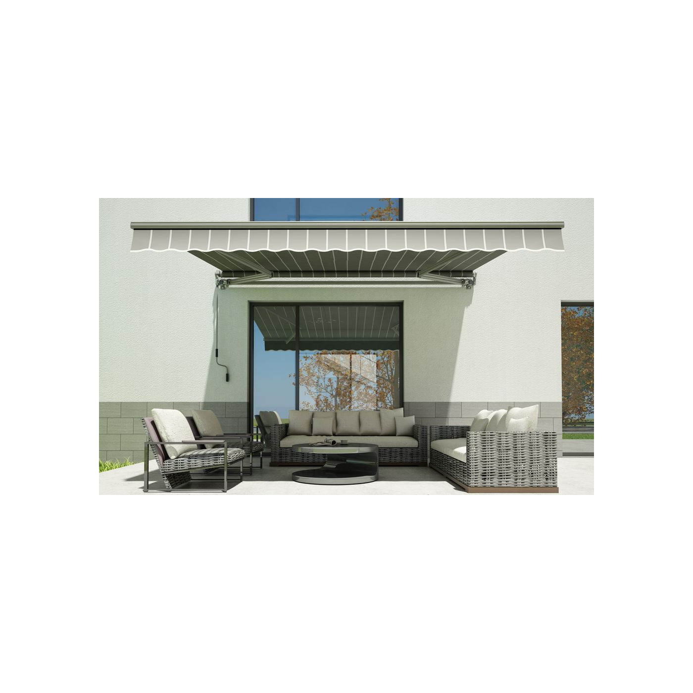 Markiza na balkon Gutroof 300x250cm Grey/White