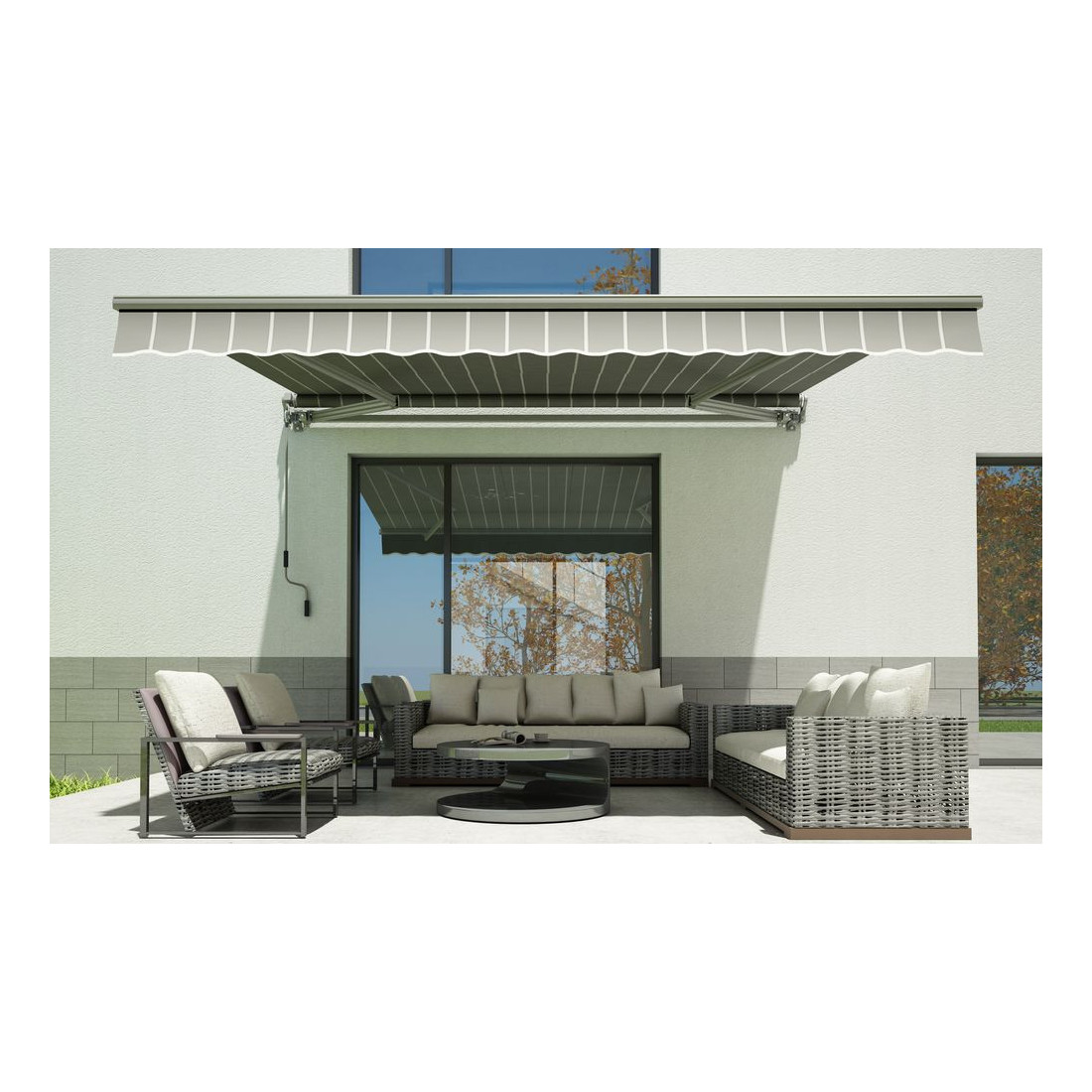 Markiza na balkon Gutroof 300x250cm Grey/White