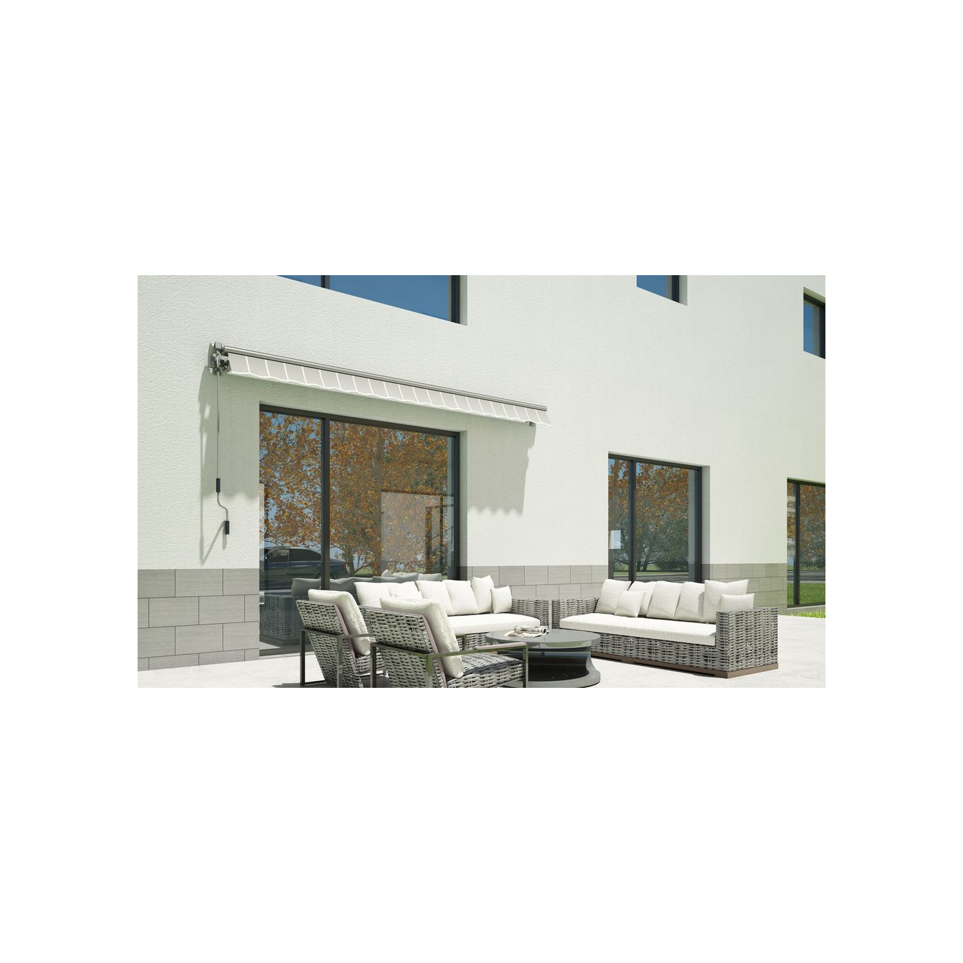 Markiza na balkon Gutroof 300x250cm Grey/White