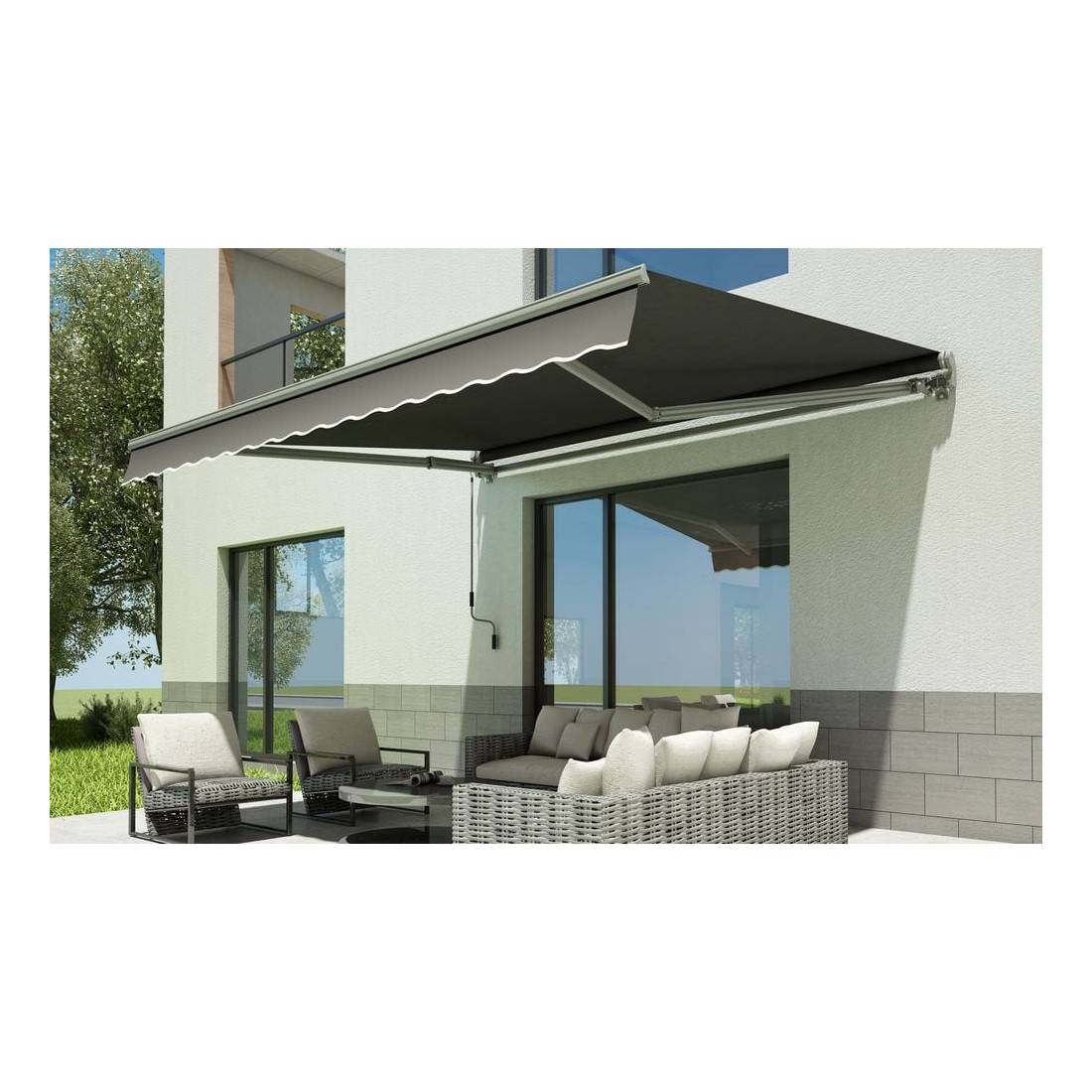 Markiza na balkon CLASSIC 300x250cm Grey - Gutroof