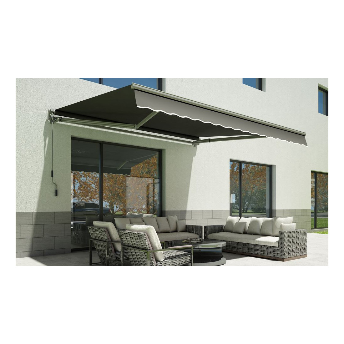 Markiza na balkon CLASSIC 300x250cm Grey - Gutroof