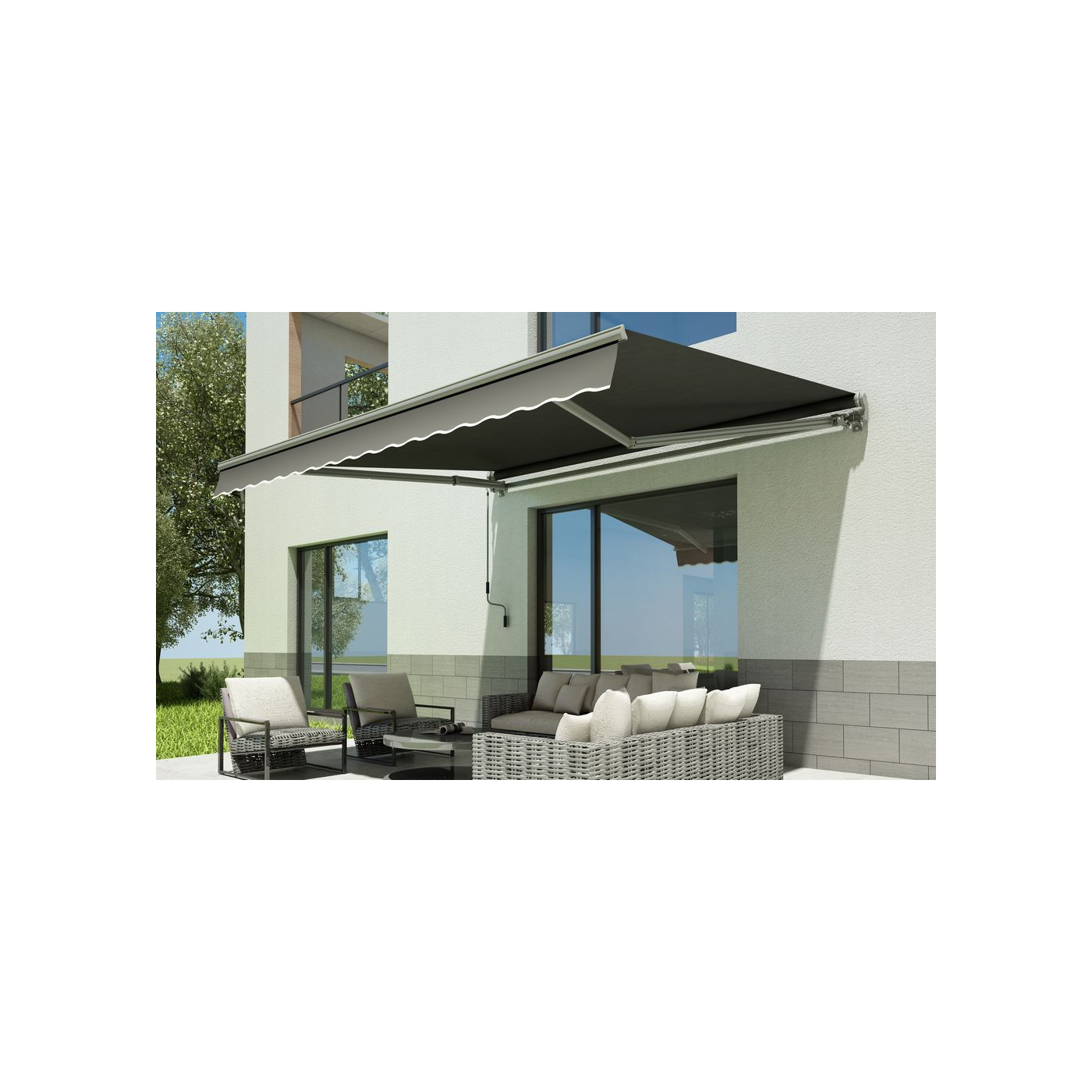 Markiza na taras CLASSIC 400x300cm Grey Gutroof