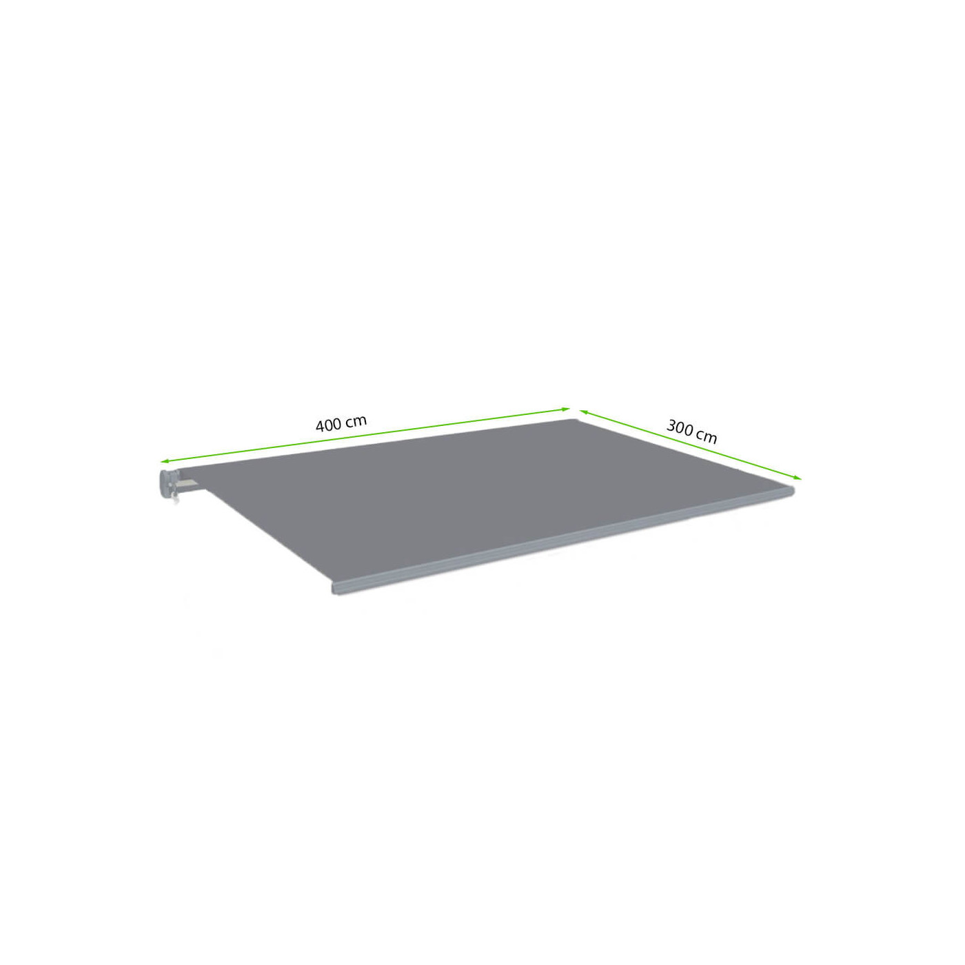 Wymiary markizy tarasowej Grey 400x300