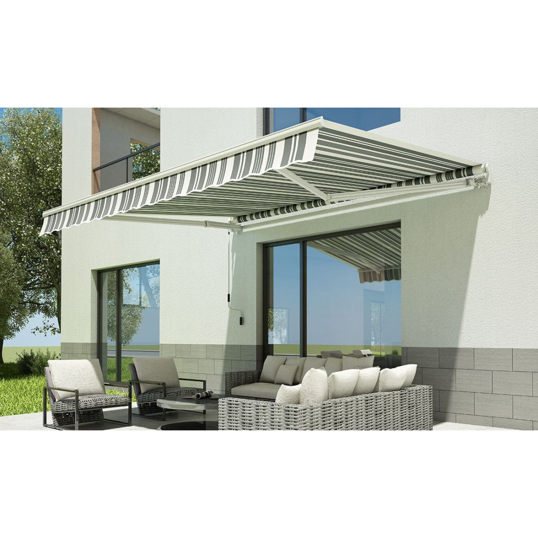Markiza na taras White/Grey CLASSIC 400x300cm - Gutroof