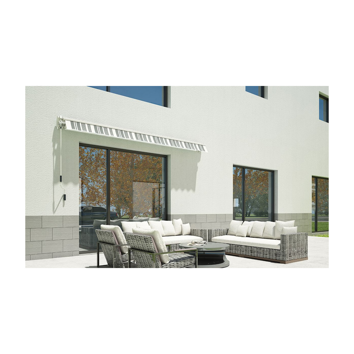 Markiza na taras White/Grey CLASSIC 400x300cm - Gutroof