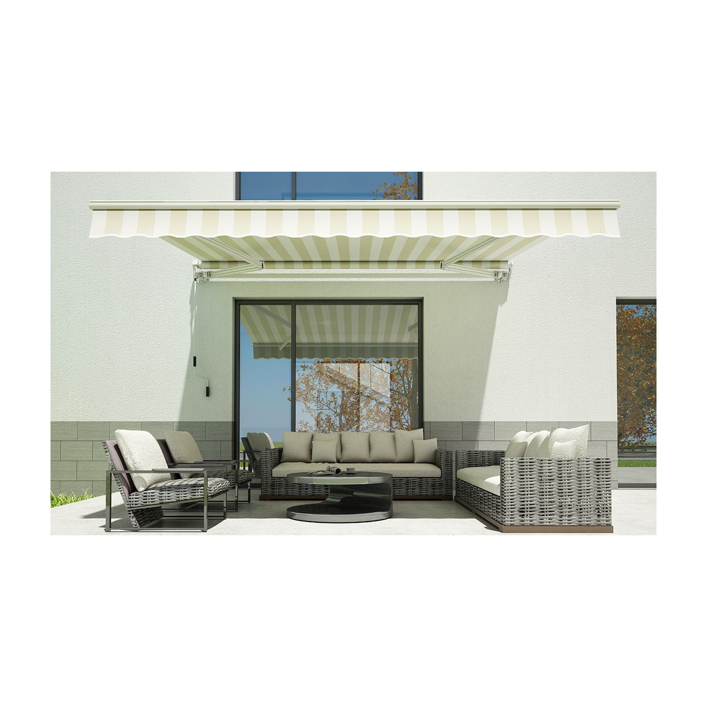 Markiza tarasowa CLASSIC 400x300 White/Taupe Gutroof