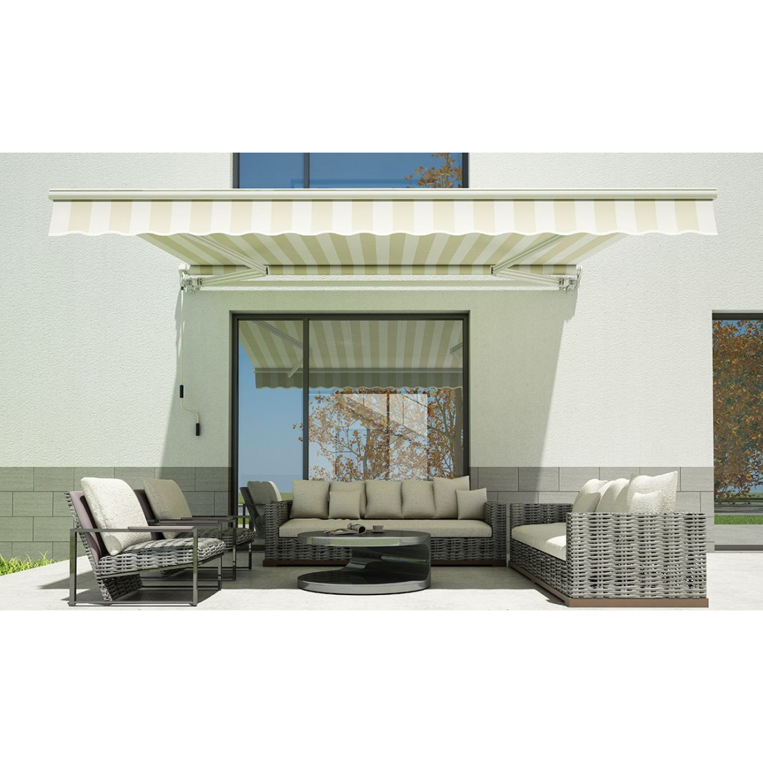 Markiza tarasowa CLASSIC 400x300 White/Taupe Gutroof