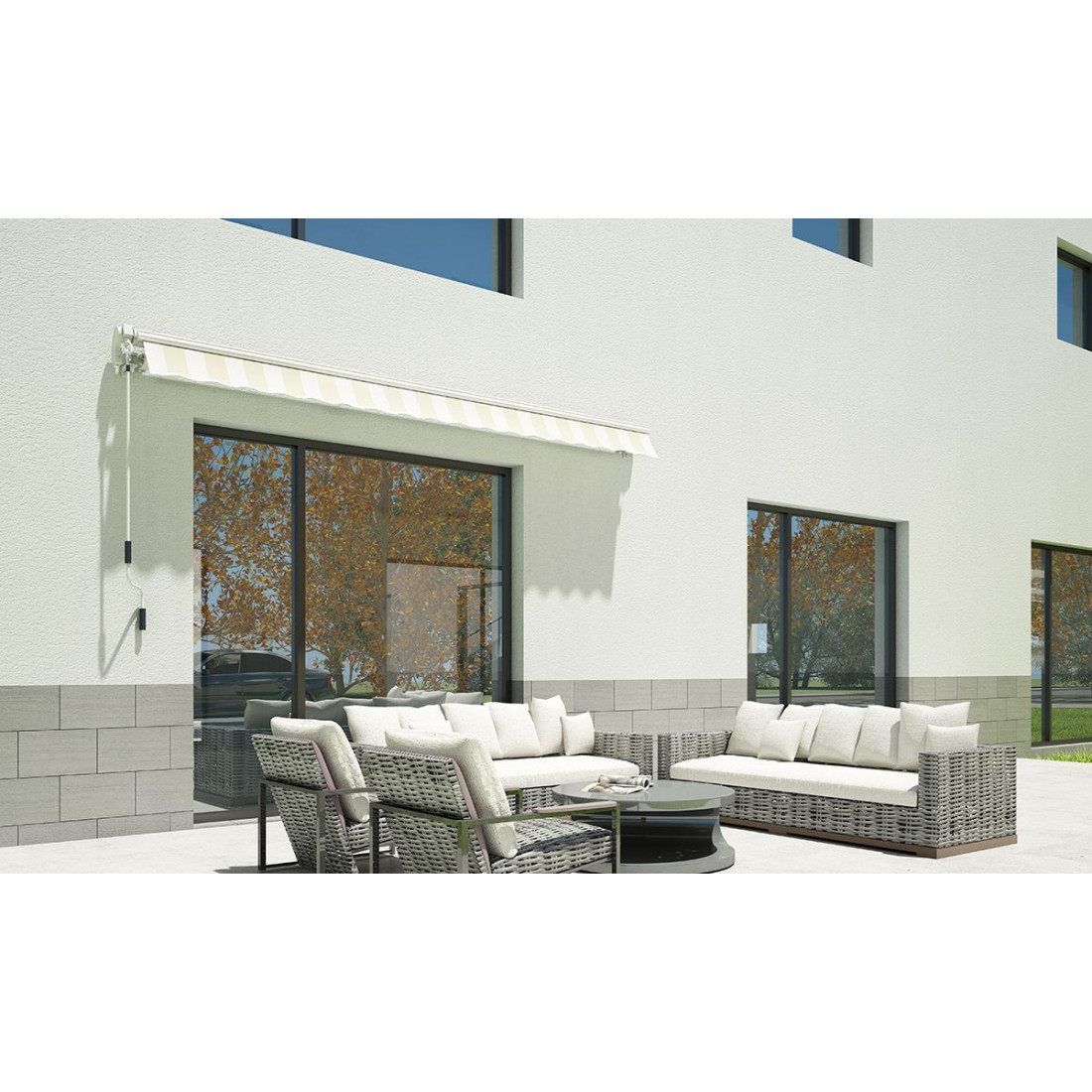 Markiza tarasowa CLASSIC 400x300 White/Taupe Gutroof