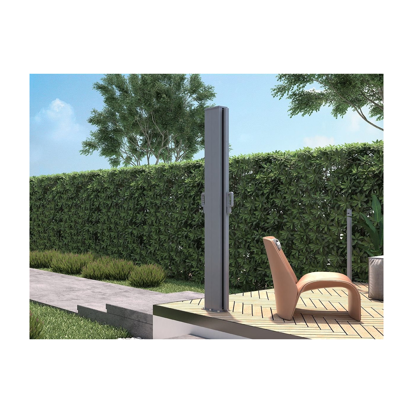 Roleta boczna tarasowa Focus Garden 200x600 Dark grey