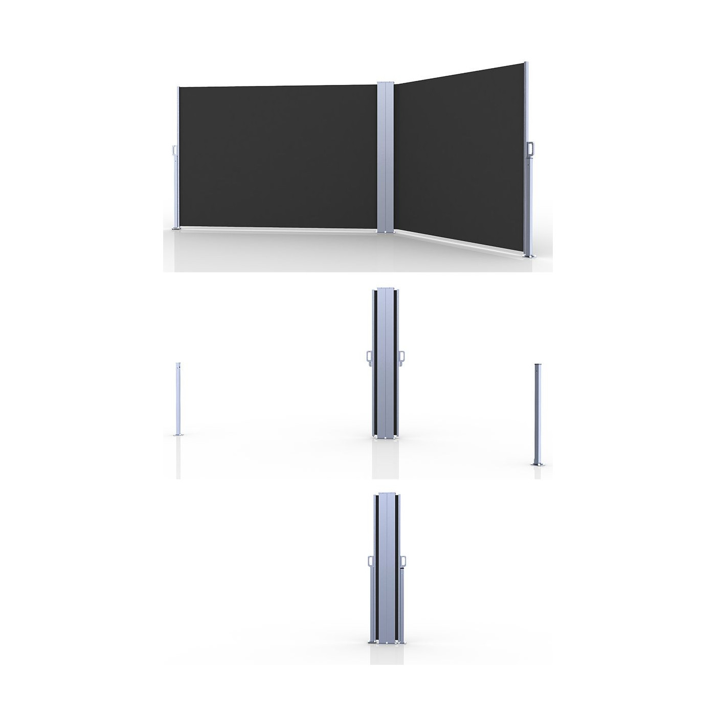 Roleta boczna tarasowa Focus Garden 200x600 Dark grey