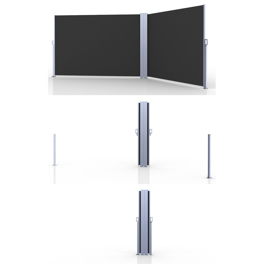 Roleta boczna tarasowa Focus Garden 200x600 Dark grey