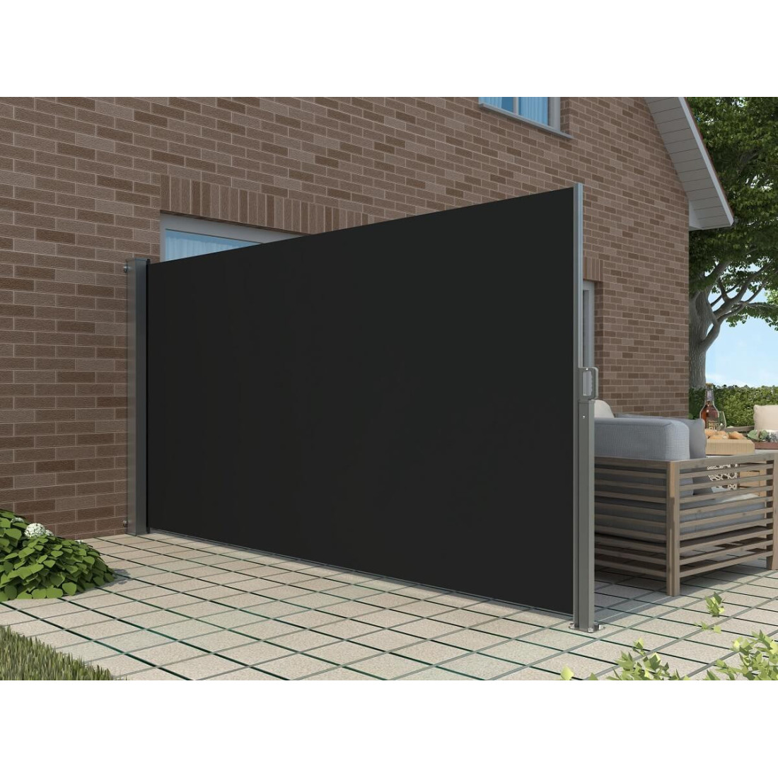 Roleta boczna tarasowa 200x300cm Focus Garden Dark Grey