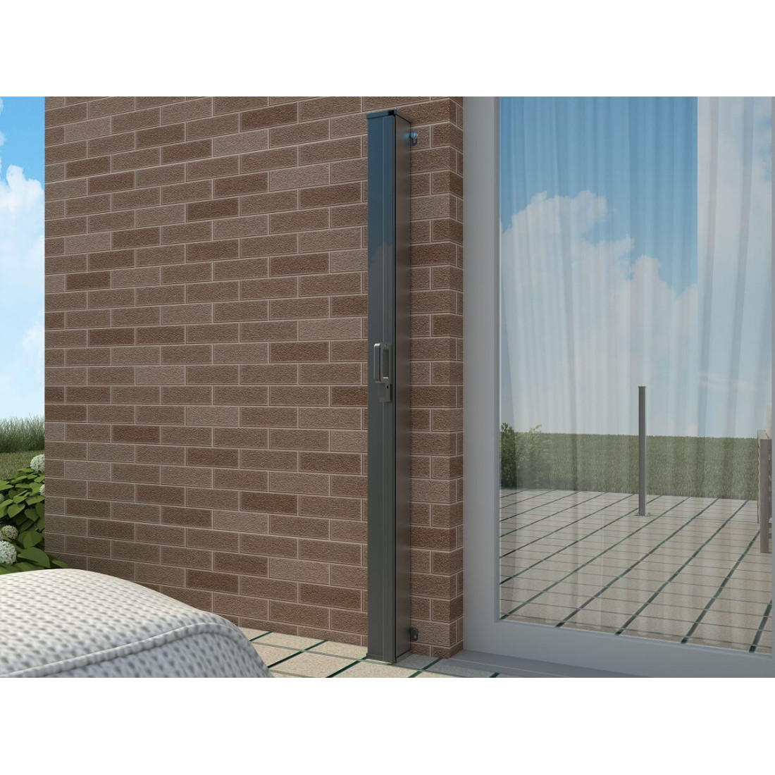 Roleta boczna tarasowa 200x300cm Focus Garden Dark Grey