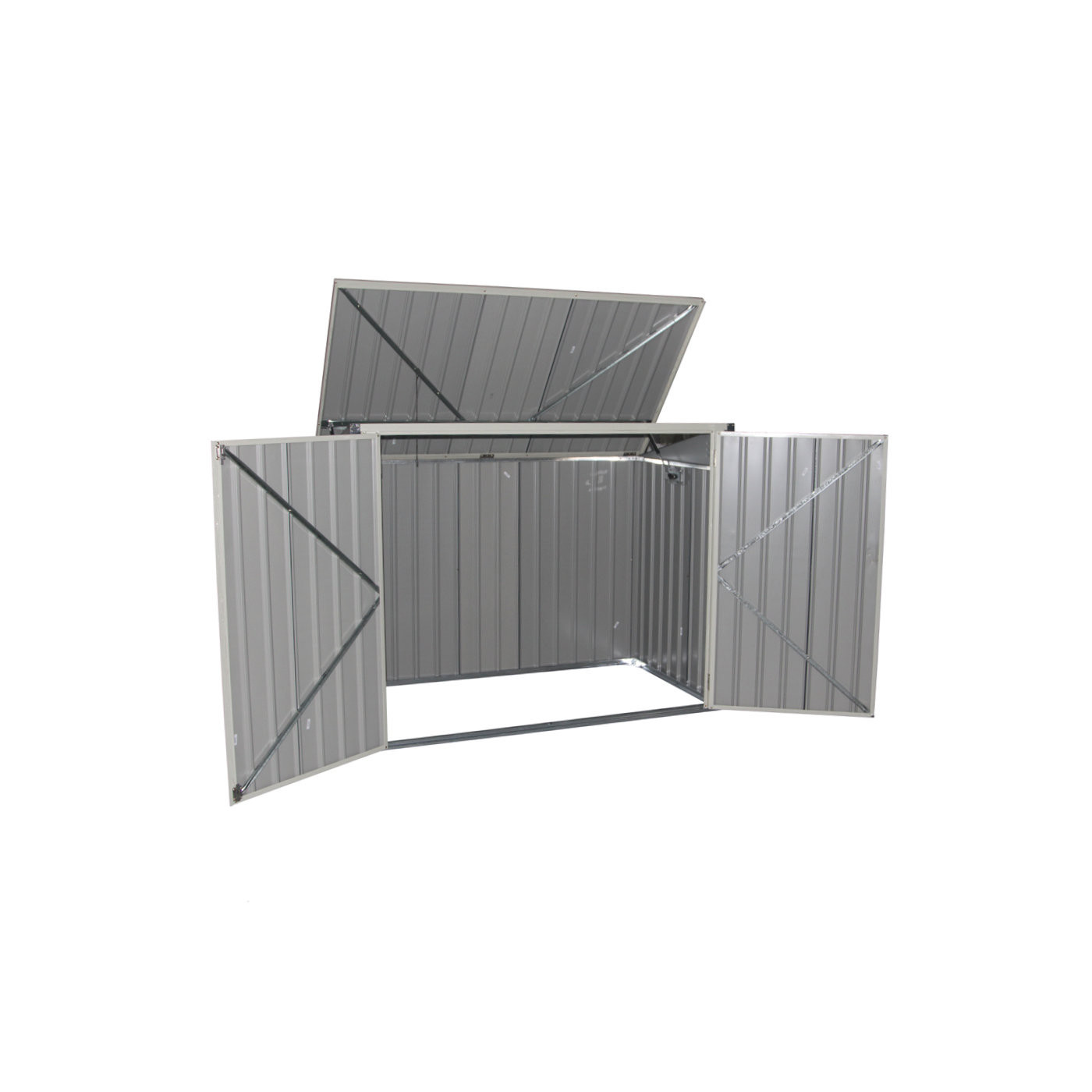 Osłona na kosze na śmieci Hardmaister DAVIS 6x3 Cold Grey