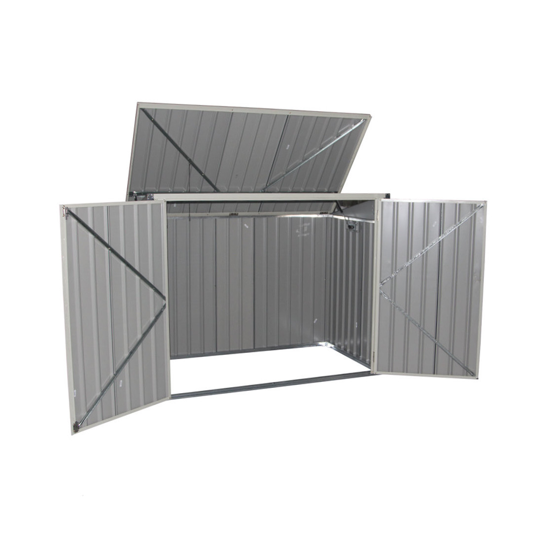 Osłona na kosze na śmieci Hardmaister DAVIS 6x3 Cold Grey