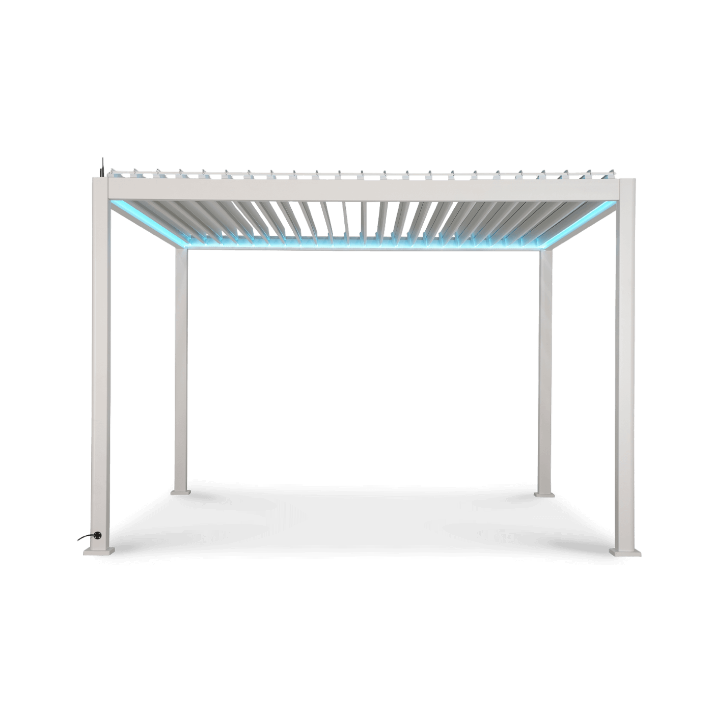 Pergola bioklimatyczna Gutroof Platinum 3x4 White, elektryczna
