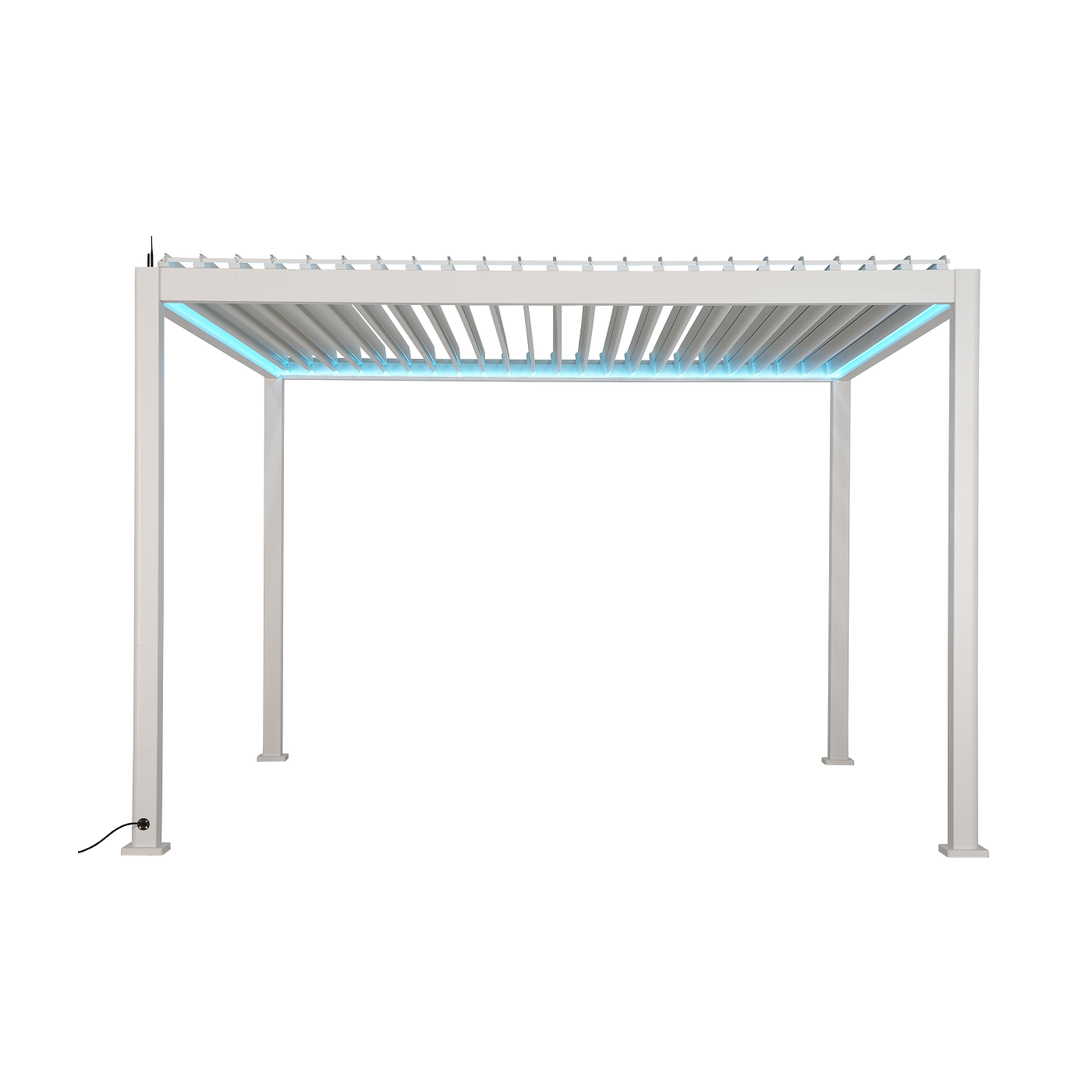 Pergola bioklimatyczna Gutroof Platinum 3x4 White, elektryczna