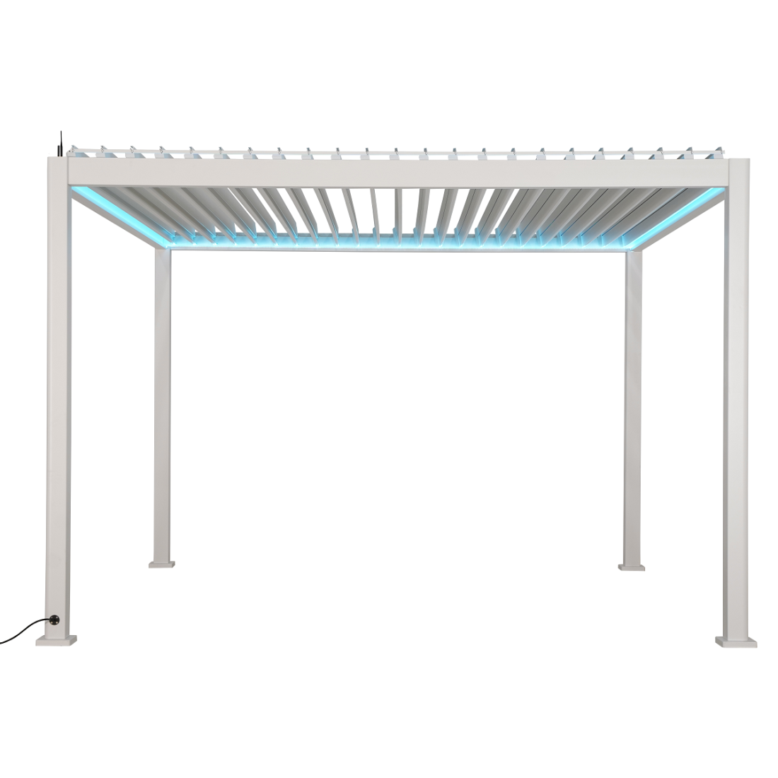 Pergola bioklimatyczna Gutroof Platinum 3x4 White, elektryczna