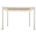 Pergola bioklimatyczna Gutroof Platinum 3x4 White, elektryczna