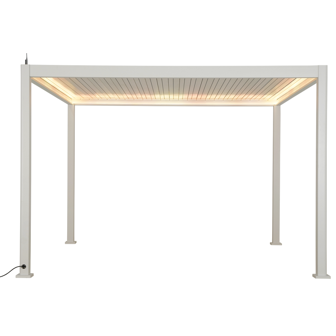 Pergola bioklimatyczna Gutroof Platinum 3x4 White, elektryczna