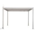 Pergola bioklimatyczna Gutroof Platinum 3x4 White, elektryczna