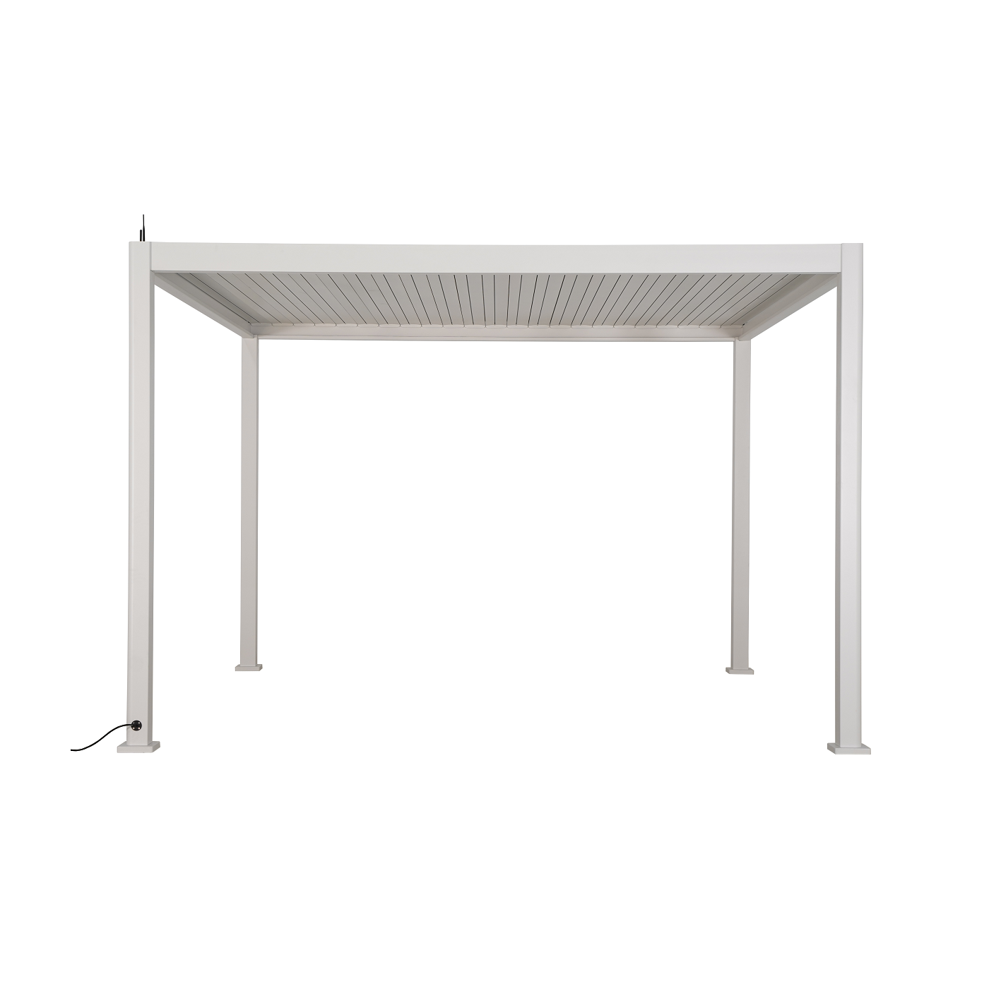Pergola bioklimatyczna Gutroof Platinum 3x4 White, elektryczna
