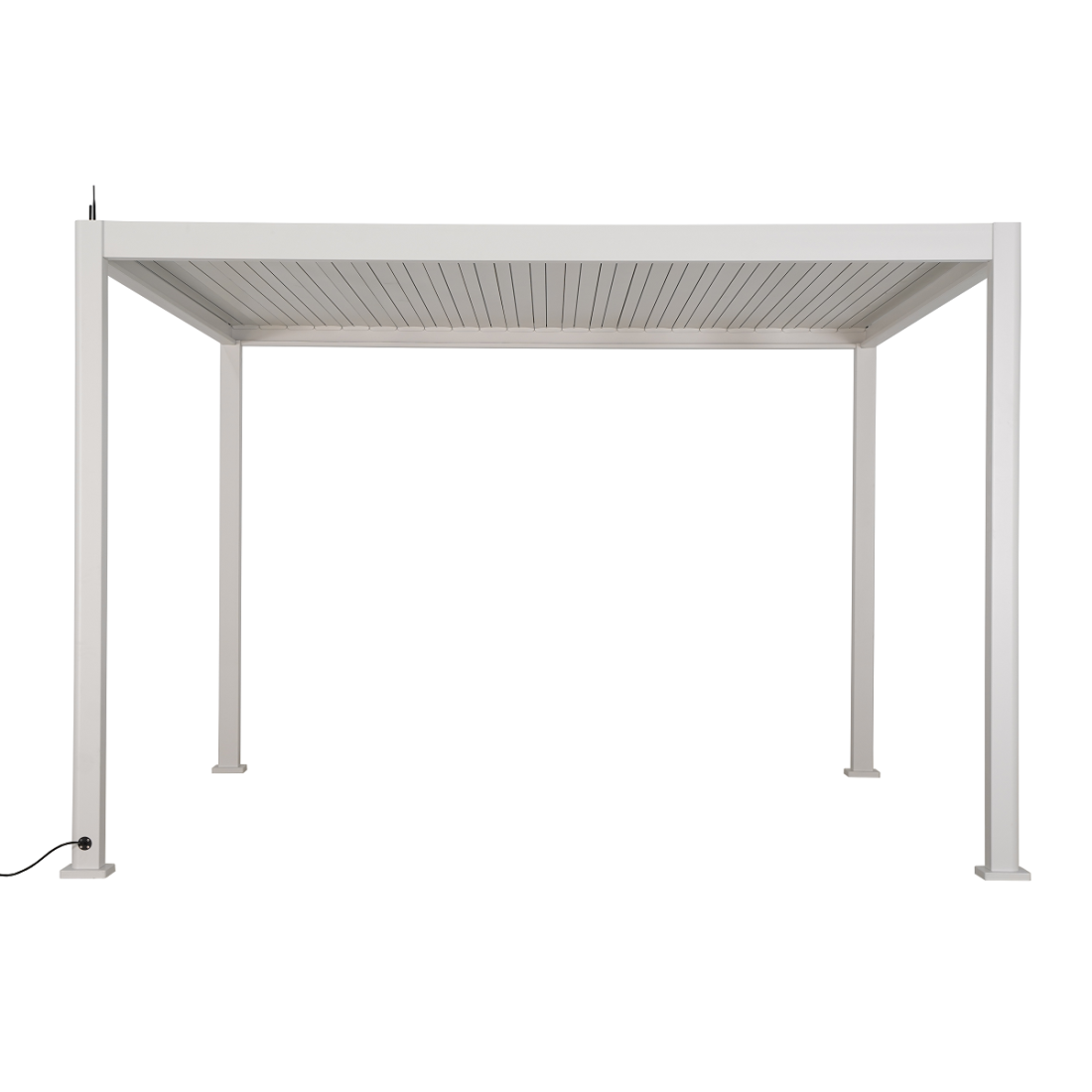 Pergola bioklimatyczna Gutroof Platinum 3x4 White, elektryczna