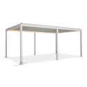 Pergola tarasowa elektryczna Gutroof Platinum 3x6 White