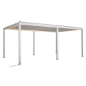 Pergola tarasowa elektryczna Gutroof Platinum 3x6 White
