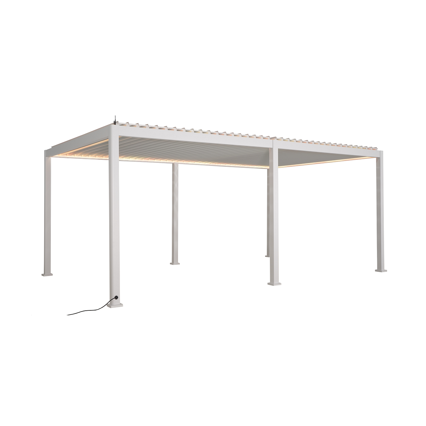 Pergola tarasowa elektryczna Gutroof Platinum 3x6 White