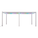 Pergola tarasowa elektryczna Gutroof Platinum 3x6 White