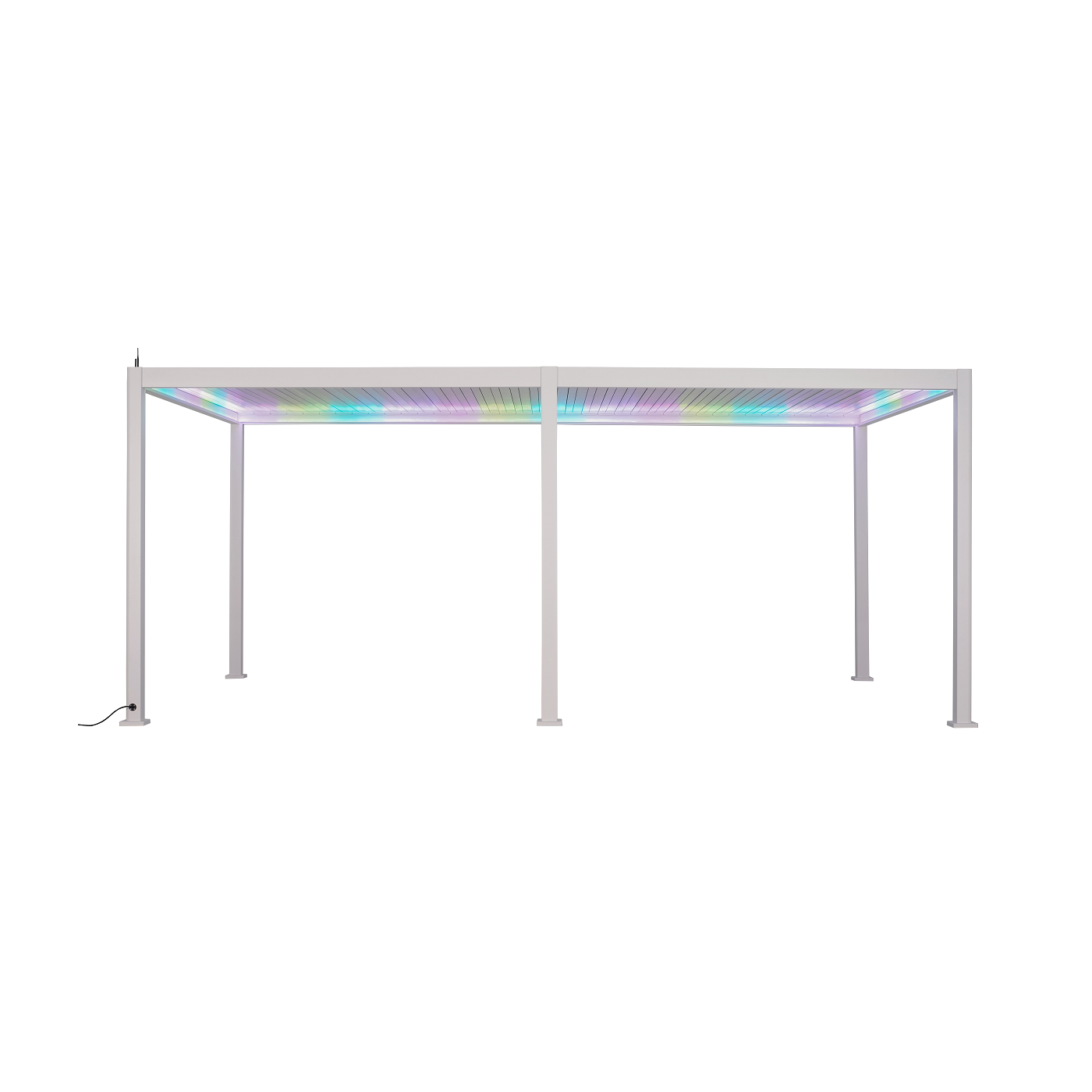 Pergola tarasowa elektryczna Gutroof Platinum 3x6 White