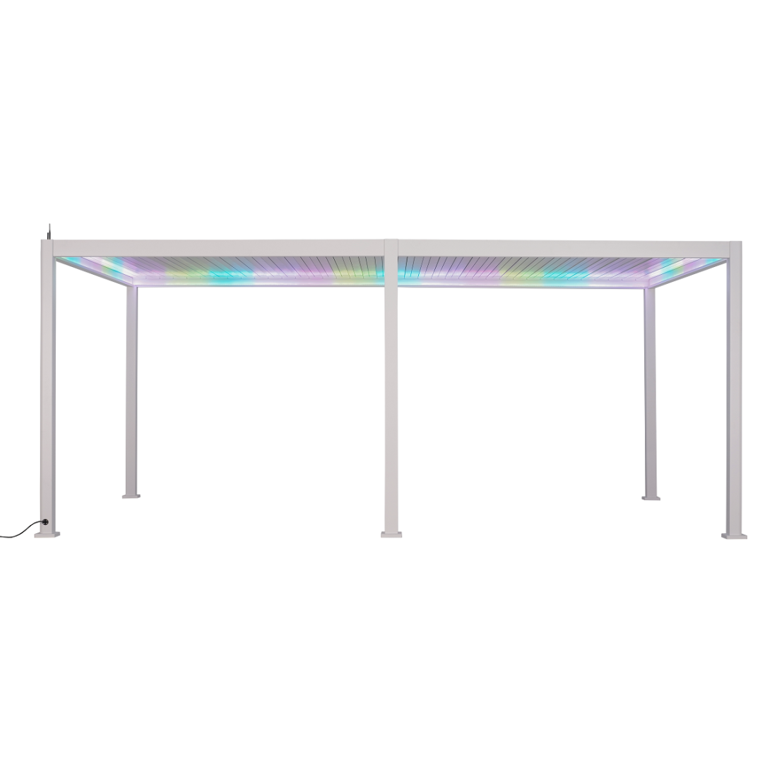 Pergola tarasowa elektryczna Gutroof Platinum 3x6 White