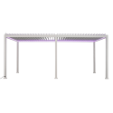 Pergola tarasowa elektryczna Gutroof Platinum 3x6 White