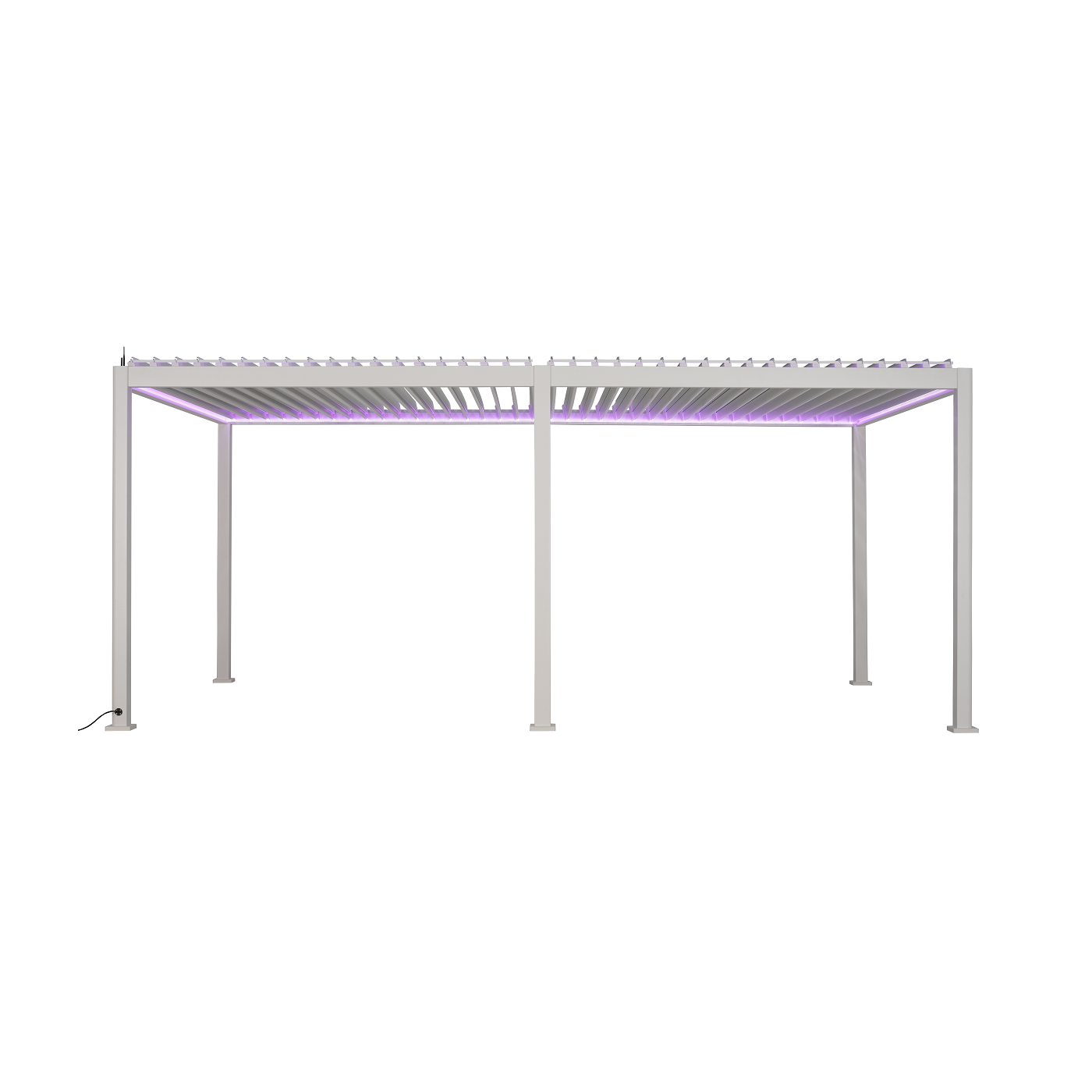Pergola tarasowa elektryczna Gutroof Platinum 3x6 White