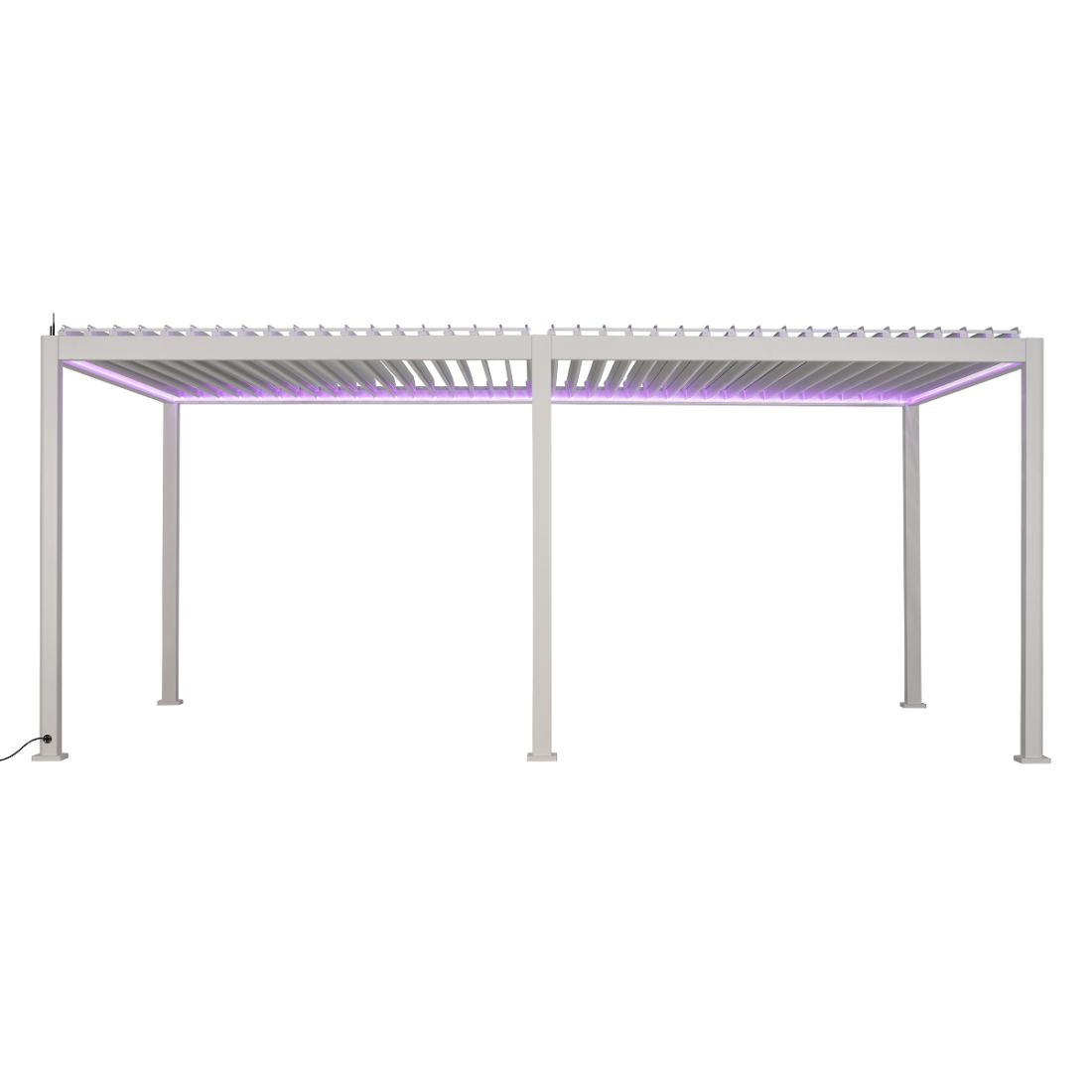Pergola tarasowa elektryczna Gutroof Platinum 3x6 White