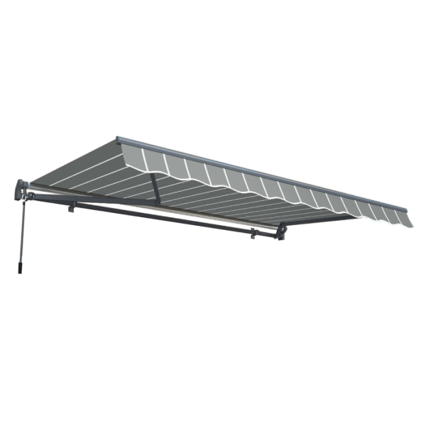Markiza tarasowa 450x300 Gutroof CLASSIC, Grey/White