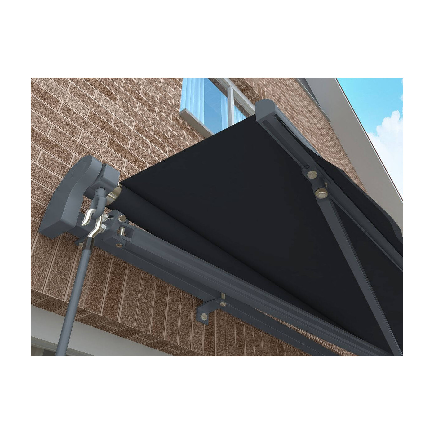 Zadaszenie tarasu markiza Gutroof Classic 450x300 Grey