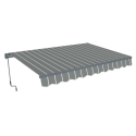 Markiza przecideszczowa na taras Gutroof CLASSIC 500x300, Grey/White