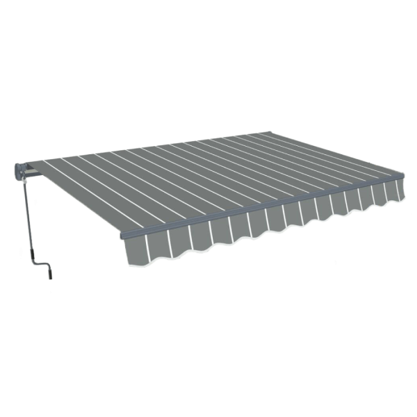 Markiza przecideszczowa na taras Gutroof CLASSIC 500x300, Grey/White