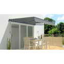 Markiza przecideszczowa na taras Gutroof CLASSIC 500x300, Grey/White