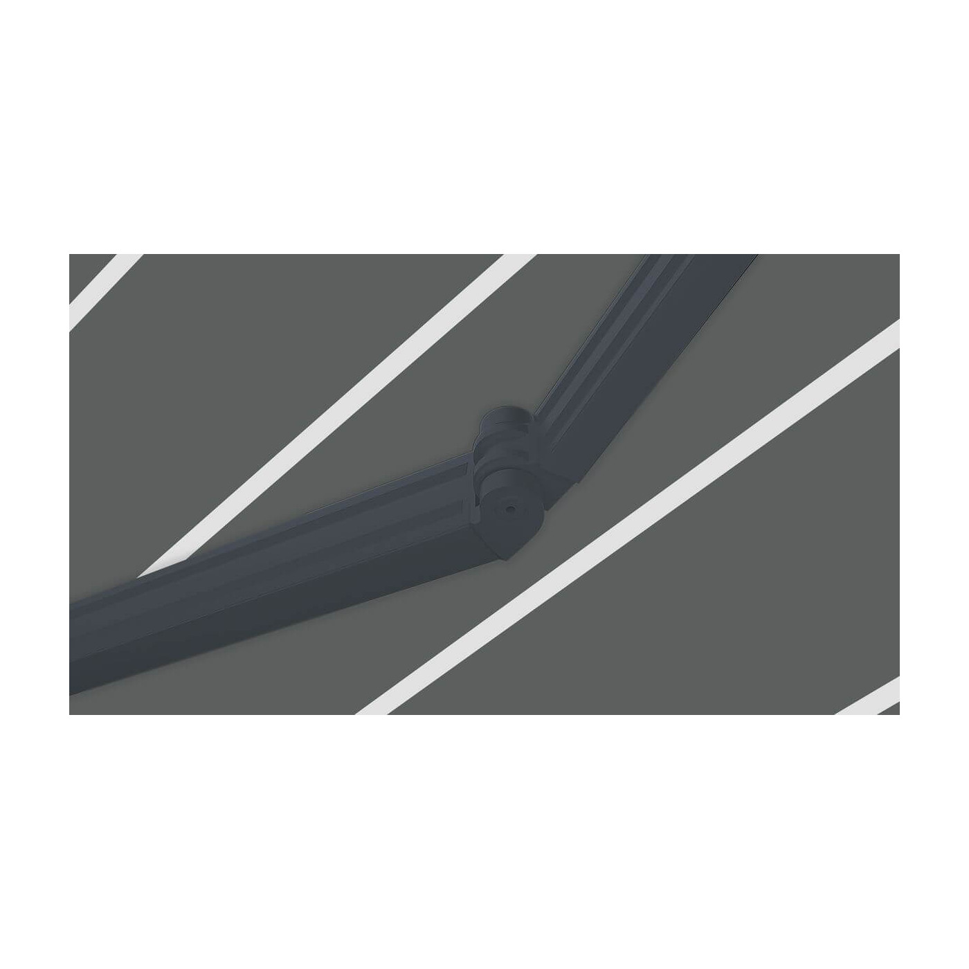 Markiza przecideszczowa na taras Gutroof CLASSIC 500x300, Grey/White