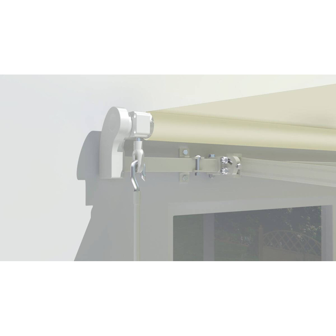 Markiza tarasowa Gutroof CLASSIC Beige, 500x300